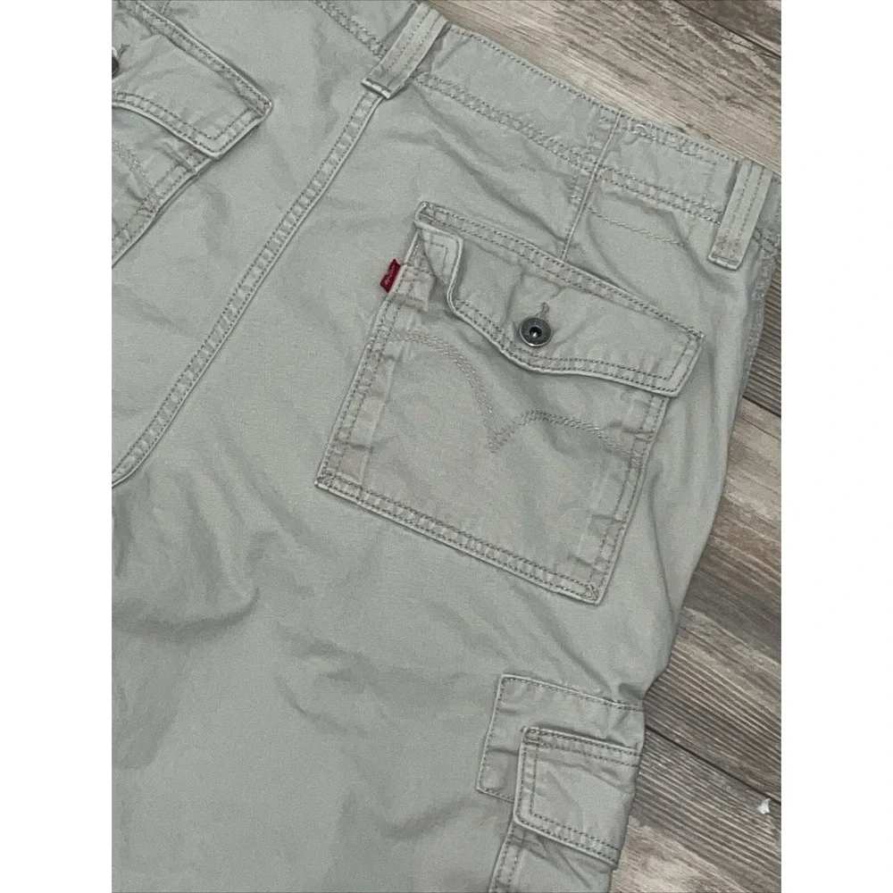 Levi's Cargo Pants Men's‎ 36X30 Ivory Loose Straight Fit Baggy Skater Y2K Cotton